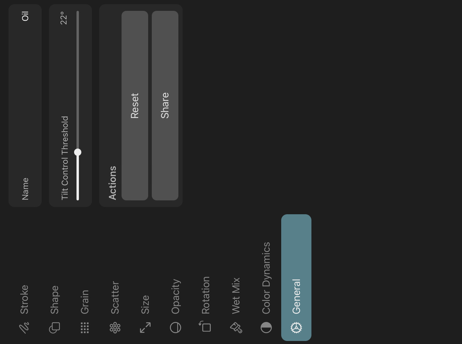 General settings tab