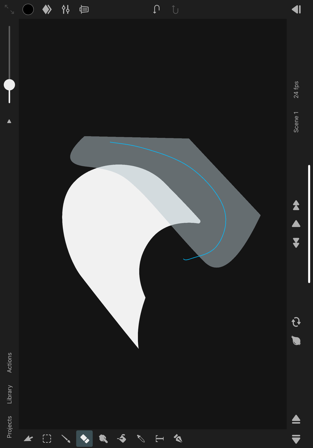 Vector trimming line visualization