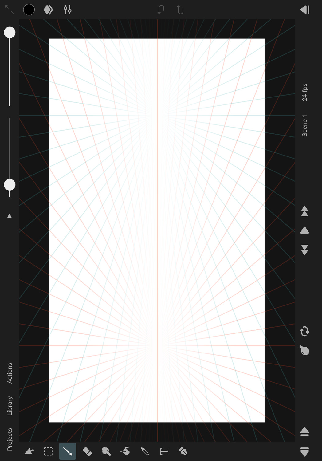 Perspective drawing guides