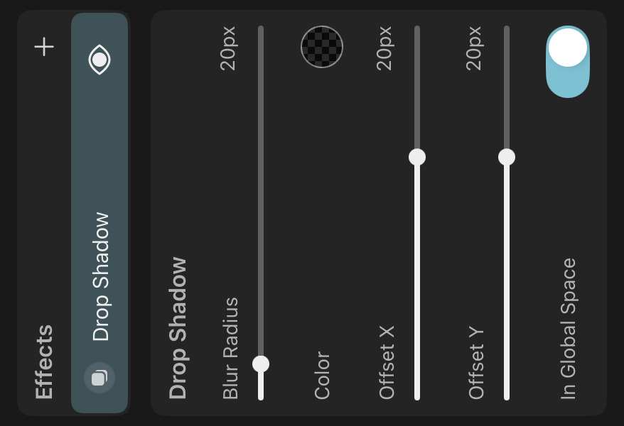 Drop shadow properties