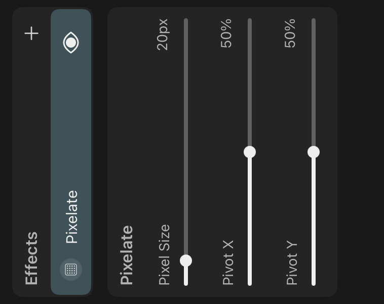 Pixelate properties