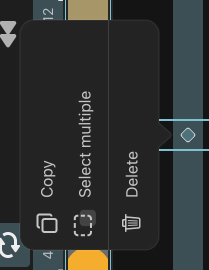 Keyframe actions