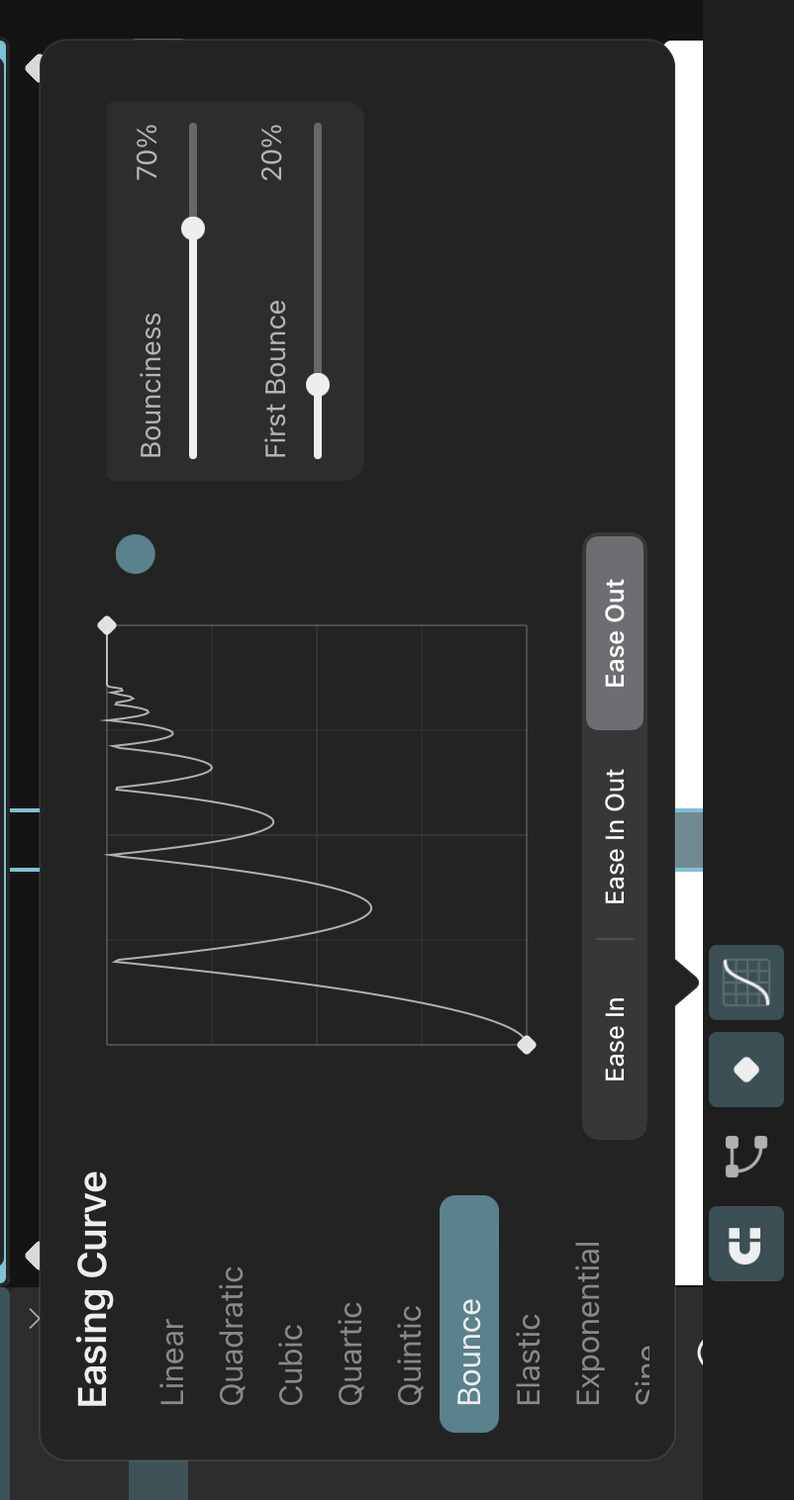 Bounce easing curve