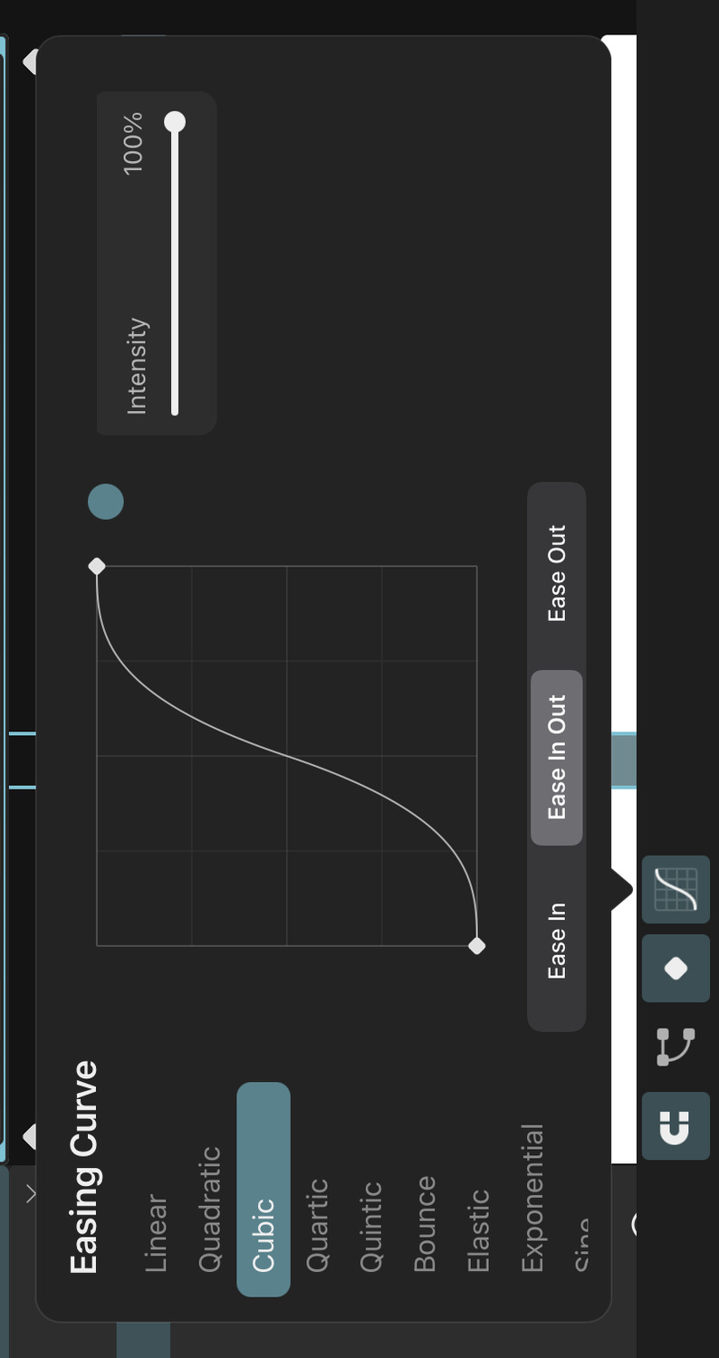 Easing curve editor