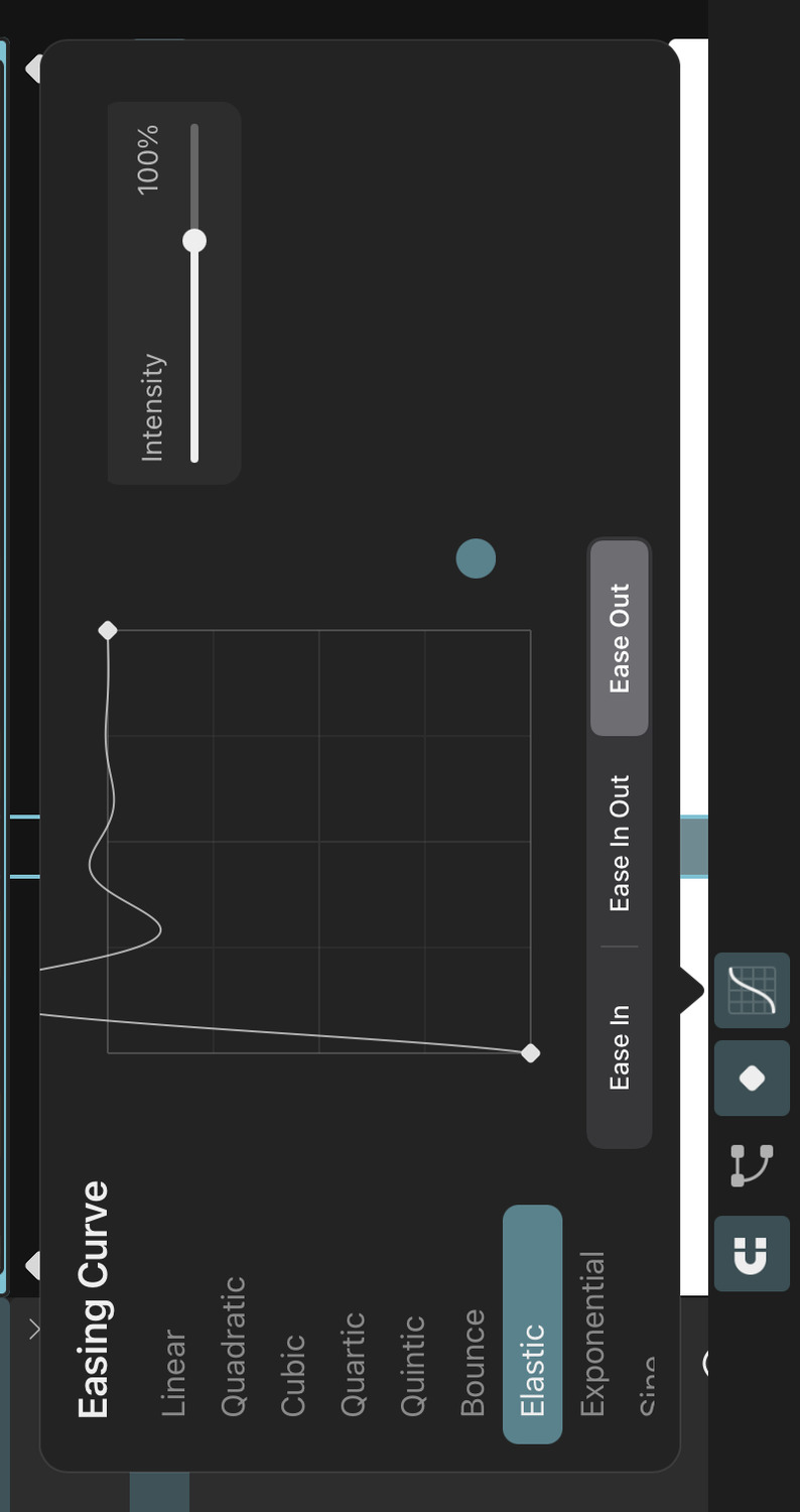 Elastic easing curve