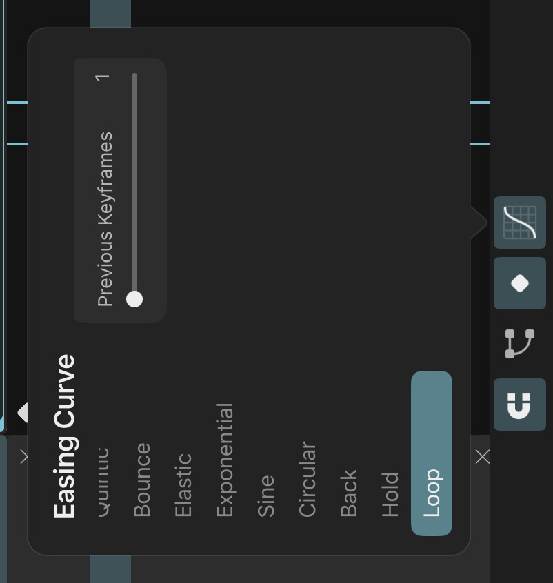 Loop easing curve