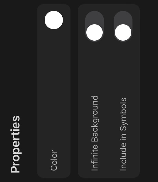 Background layer properties